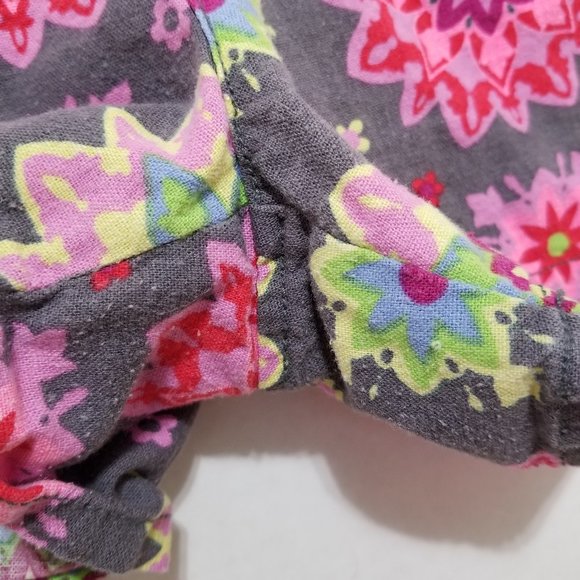 Old Navy shorts 14 Printed Linen Knight Time floral mandala print adjustable - Picture 7 of 14